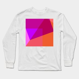 Cubist Block Pattern Long Sleeve T-Shirt